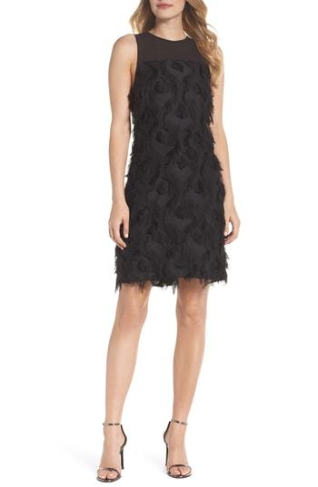 Women's Michael Michael Kors Feather Shift Dress - Black