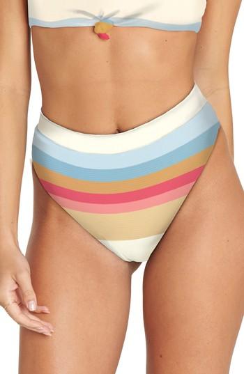 Women's Billabong Baja Break High Waist Bikini Bottoms - White