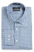 Men's Nordstrom Men's Shop Trim Fit Check Dress Shirt .5 34/35 - Red