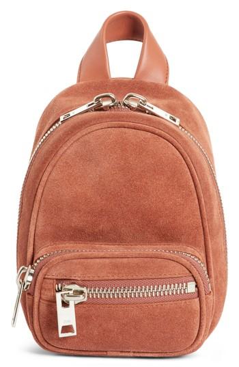 Alexander Wang Mini Attica Suede Backpack-shaped Crossbody Bag - Brown