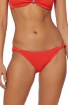 Women's Dolce Vita Knotted Hipster Bikini Bottoms - Red