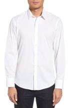 Men's Zachary Prell Robert Dobby Diamond Sport Shirt - White