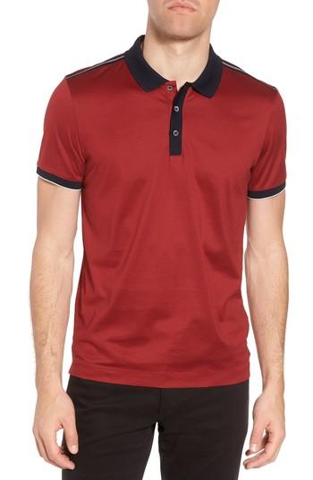 Men's Boss Hugo Boss Slim Fit Phillipson Polo - Red