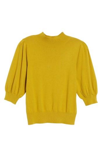 Women's Leith Puff Sleeve Sweater, Size - Green