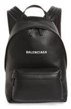 Balenciaga Everyday Calfskin Leather Backpack - Black