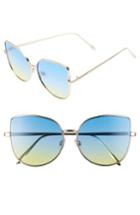 Women's Bp. 58mm Metal Fade Sunglasses - Gold/ Blue Yellow