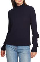 Women's 1.state Ruffle Sleeve Rib Knit Top - Blue