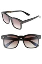 Women's Wildfox Gaudy Zero 51mm Flat Square Sunglasses - Black