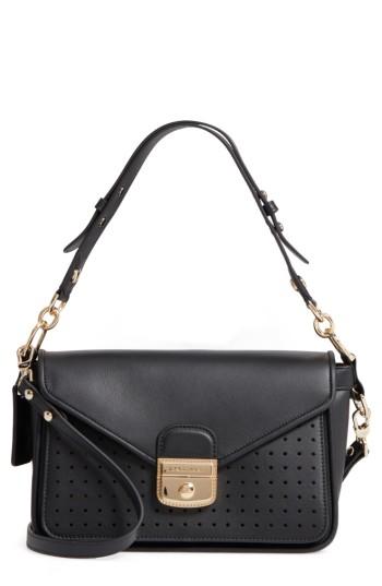 Longchamp Mademoiselle Calfskin Leather Crossbody Bag - Black