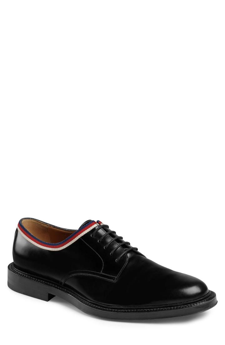 Men's Gucci Leather Derby Us / 7uk - Black