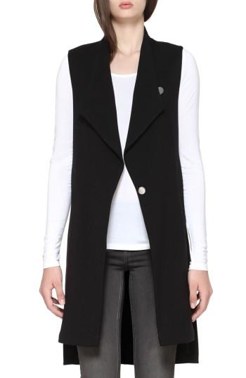 Women's Soia & Kyo Longline Drape Front Vest