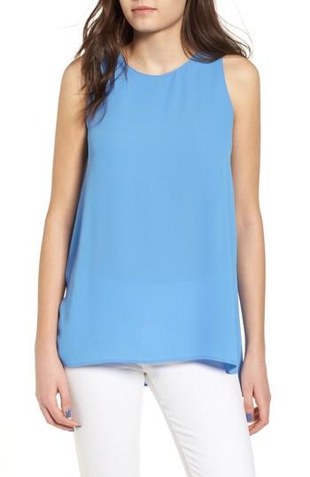 Women's Lush Side Slit Tank, Size - Blue