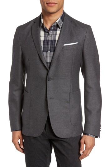 Men's Boss Nold 9 Trim Fit Solid Wool Blazer S - Grey