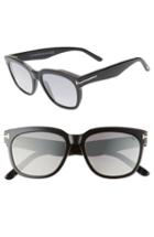 Women's Tom Ford Rhett 55mm Sunglasses - Dark Havana/ Gradient Brown