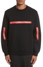 Men's Neil Barrett Brush Stroke Graphic Sweatshirt - Black