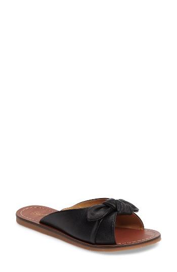 Women's Seychelles Moonlight Knot Slide Sandal M - Black