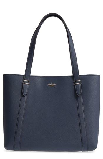 Kate Spade New York Oakwood Street - Chandra Leather Tote - Blue