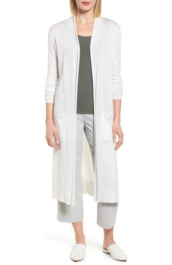 Women's Nic+zoe Traveler Cotton Cashmere Duster Cardigan - Beige