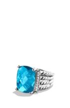 Women's David Yurman 'wheaton' Ring With Semiprecious Stone & Diamonds