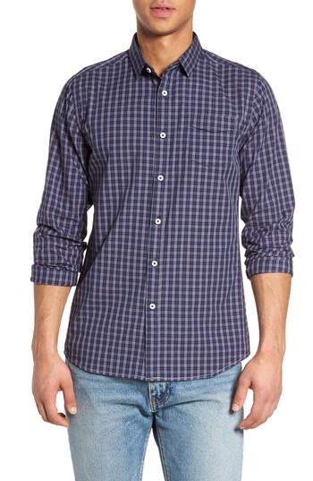 Men's Descendant Of Thieves Tinto Plaid Sport Shirt, Size - Blue