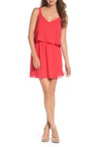 Petite Women's Charles Henry Popover Dress P - Red