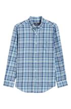 Men's Vineyard Vines Mill Hill Regular Fit Plaid Flannel Shirt - Blue