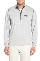 Men's Cutter & Buck Seattle Seahawks - Meridian Half Zip Pullover, Size - Blue
