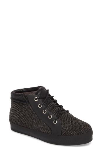 Women's Dav Hampton Waterproof Mid Sneaker M - Black