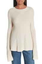 Women's Vince Ribbed Cashmere Sweater - Beige