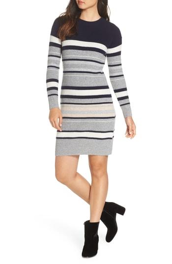 Women's Caara Stripe Sweater Dress - Blue