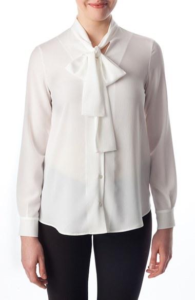 Women's Pietro Brunelli 'calla' Tie Neck Maternity Blouse