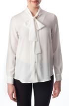 Women's Pietro Brunelli 'calla' Tie Neck Maternity Blouse