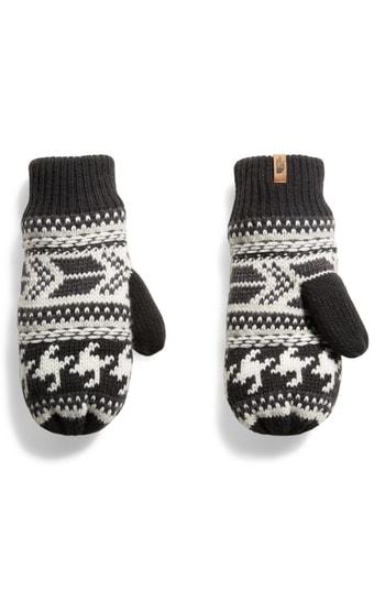 Women's The North Face Fair Isle Mittens - Black
