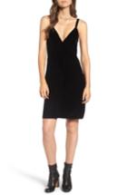 Women's Treasure & Bond X Something Navy Velvet Slipdress - Black