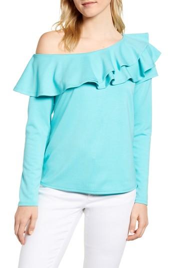 Women's Gibson X Living In Yellow Elizabeth Date Night Top, Size - Blue
