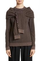 Women's Isa Arfen Trompe L'oeil Sweater Us / 6 Uk - Brown