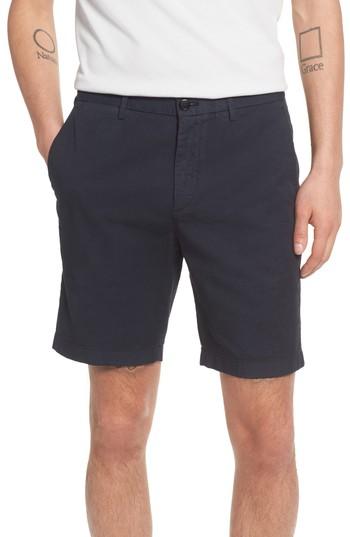 Men's Theory Zaine Stretch Cotton Shorts - Blue