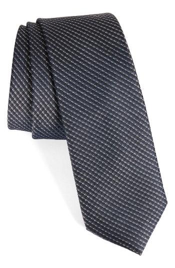 Men's Calibrate Accent Grid Silk Tie