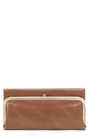 Women's Hobo Rachel Leather Frame Wallet - Brown
