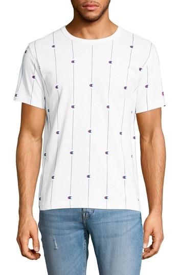 Men's Champion Allover Print Crewneck T-shirt - White