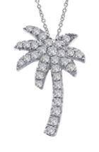 Women's Lafonn Palm Tree Simulated Diamond Pendant Necklace