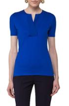 Women's Akris Punto Stretch Jersey Top - Blue