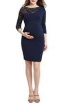 Women's Kimi And Kai Cheyenne Lace Accent Maternity Dress - Black
