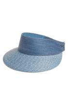 Women's Eric Javits 'squishee Champ' Custom Fit Visor - Blue