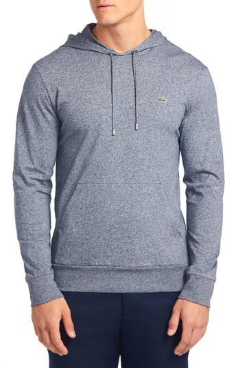 Men's Lacoste Pullover Hoodie (l) - Grey