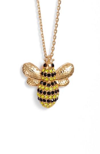 Women's Kate Spade New York Picnic Perfect Pave Bee Necklace