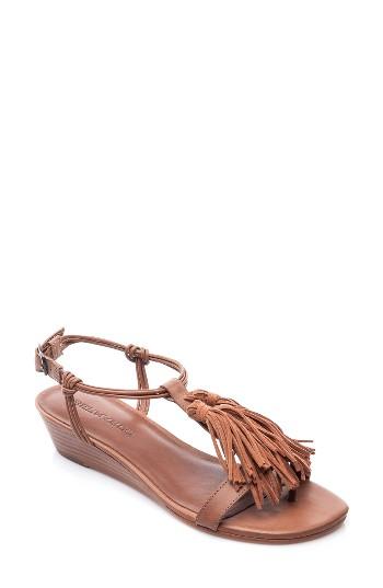 Women's Bernardo Footwear Court Fringe Leather Sandal