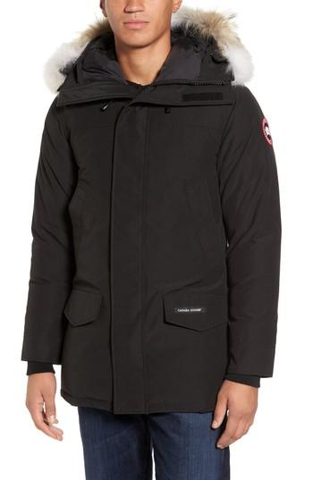 Men's Canada Goose Langford Trim Fit Parka With Genuine Coyote Fur Trim