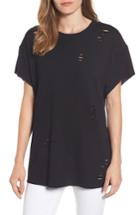 Women's Halogen Destroyed Tunic Sweatshirt