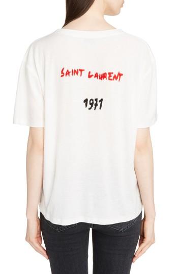Women's Saint Laurent Logo Boyfriend Tee